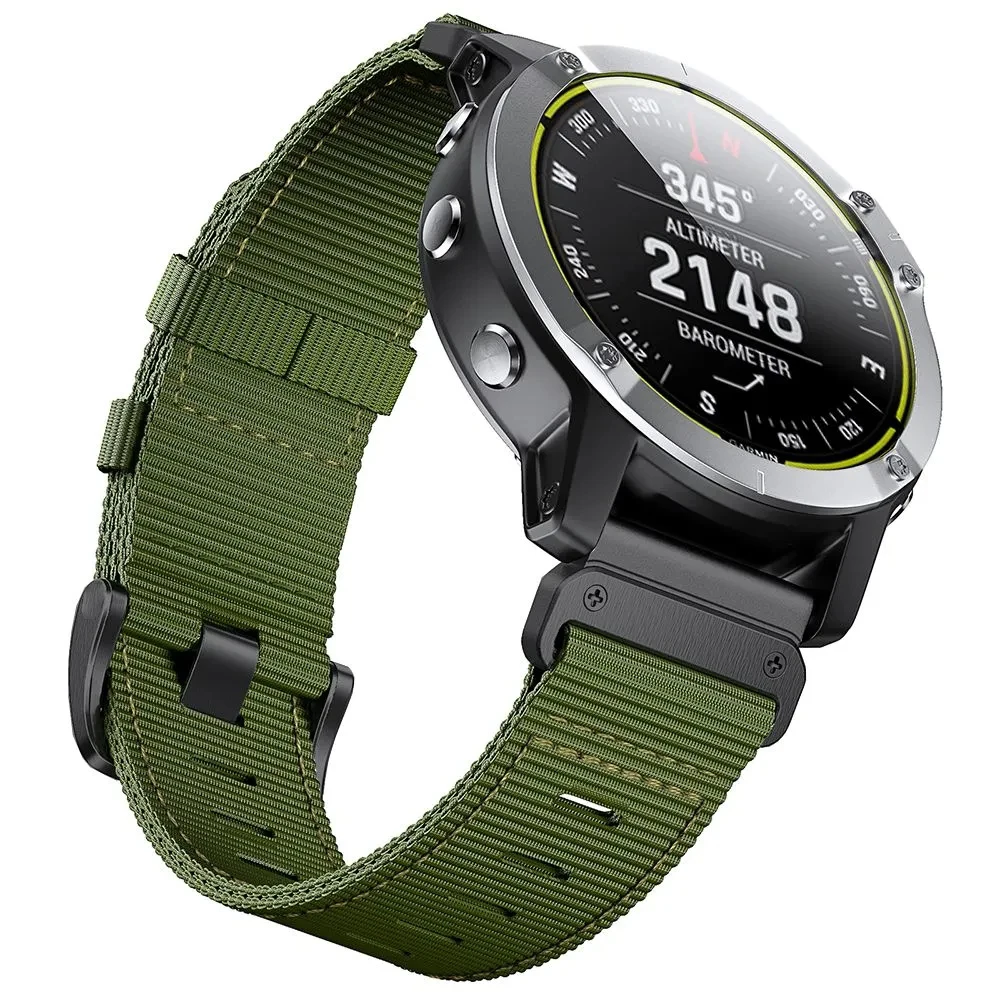 

Ремешок нейлоновый Quickfit для Garmin Fenix 7X/ Enduro/instinct 2X/Fenix 5 Plus, сменный наружный браслет для спортивных часов, 22/26 мм