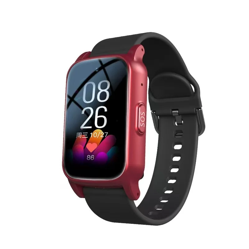 Smart watch GPS positioning, video calling, temperature, heart rate, blood pressure monitoring, SOS fall alarm, waterproof and o