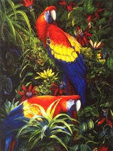  Parrot 5D Diamond Painting Animal Sparrow Diamond Mosaic Bird Rhinestone Embroidery Full Square/Round Drill Cross Stitch Kit 