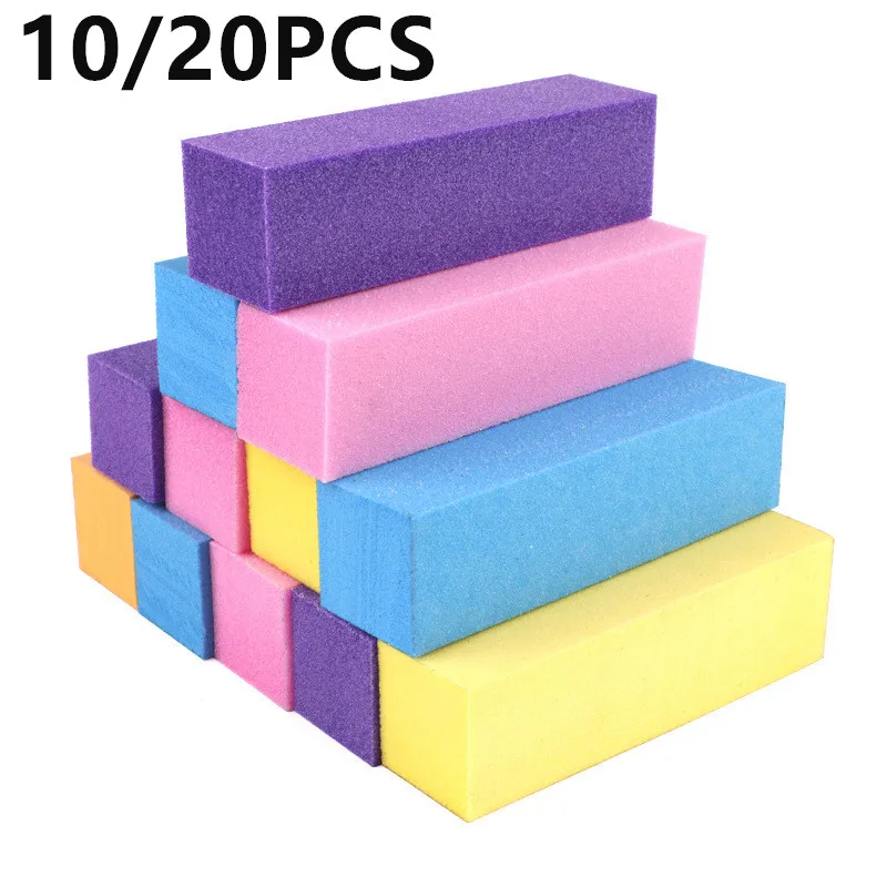 

10/20PCS Colorful Nail Art Sanding Sponge Buffer Block Nail Files Block Grinding Polishing Manicure Pedicure Nail Art Tool 2#