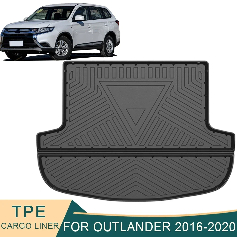 

Коврики для багажника Mitsubishi Outlander 2013-2021, водонепроницаемые, из ТПЭ