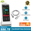 HealthTree Medical Handheld Pulse Oximeter Portable Rechargeable Bluetooth APP Control SpO2 Monitor for Adult Children Newborns 1