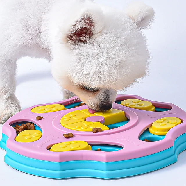Dog Puzzle Pet Bowl IQ Interactive Slow Eating Feeding Food Bowls Portable Puppy  Feeder Choke Container Pet Toys - AliExpress