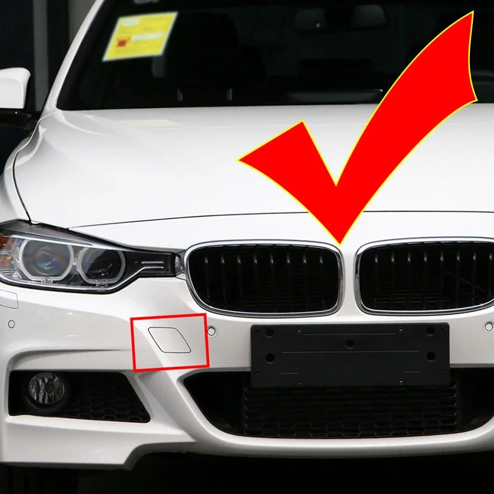 Car Front Rear Bumper Towing Eye Hook Lid For BMW 320 325 328 330 F30 F31 M Package 2013-Painted Trailer Cover Cap Garnish car tow hook cover car tow hook