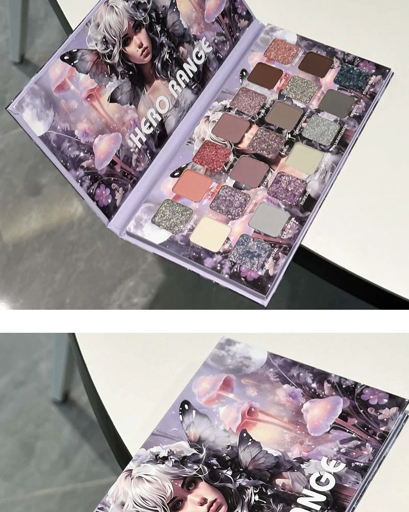 21-Color Chameleon Flashing Eyeshadow Palette Cold Moon Multi-functional Matte Shimmer Glitter Pigments Long-lasting Makeup