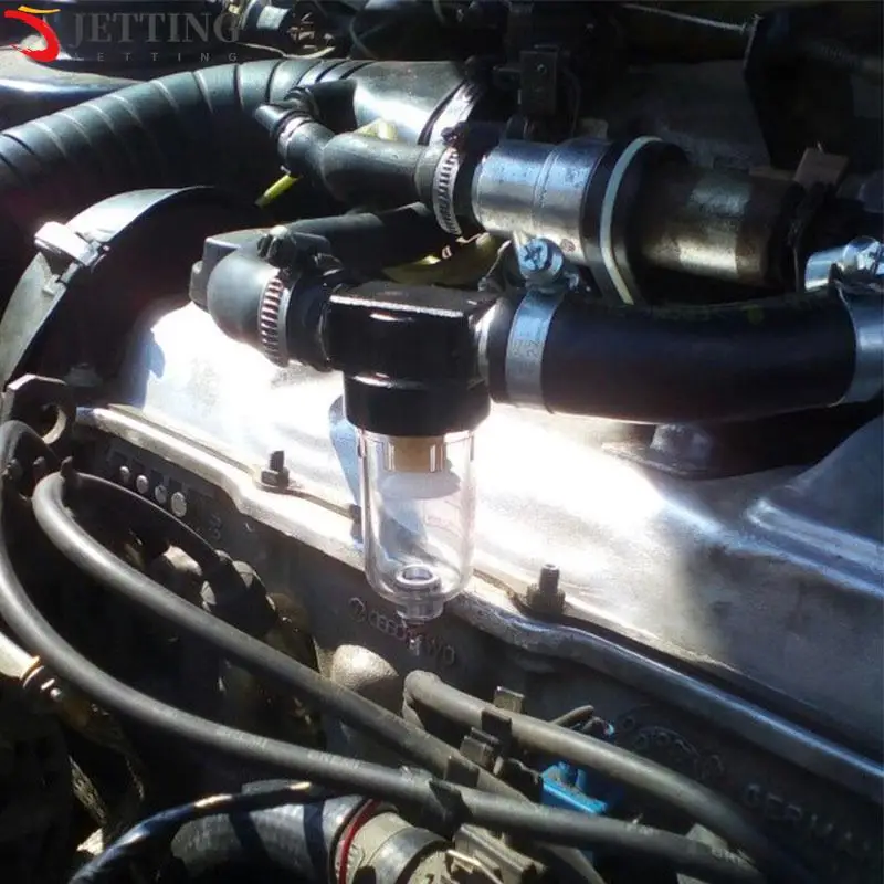 Nuovo Serbatoio Di Raccolta Del Separatore Dell'Olio Motore Con Filtro Di Sfiato Serbatoio Di Raccolta Dell'Olio Arruffato