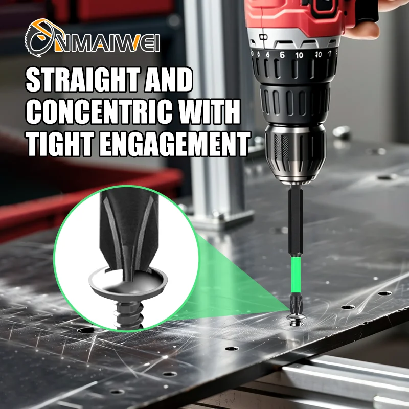Magnetic Cross Screwdriver Bits S2 High Hardness Anti-shock Batch Head Non-slip Impact Driver Bit Sets