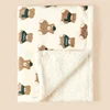 Winter Baby Blanket Baby Swaddle Wrap Flannel Lamb Fleece Warm Quilt for Newborn Bedding Soft Baby Stroller Blanket for Newborn 3