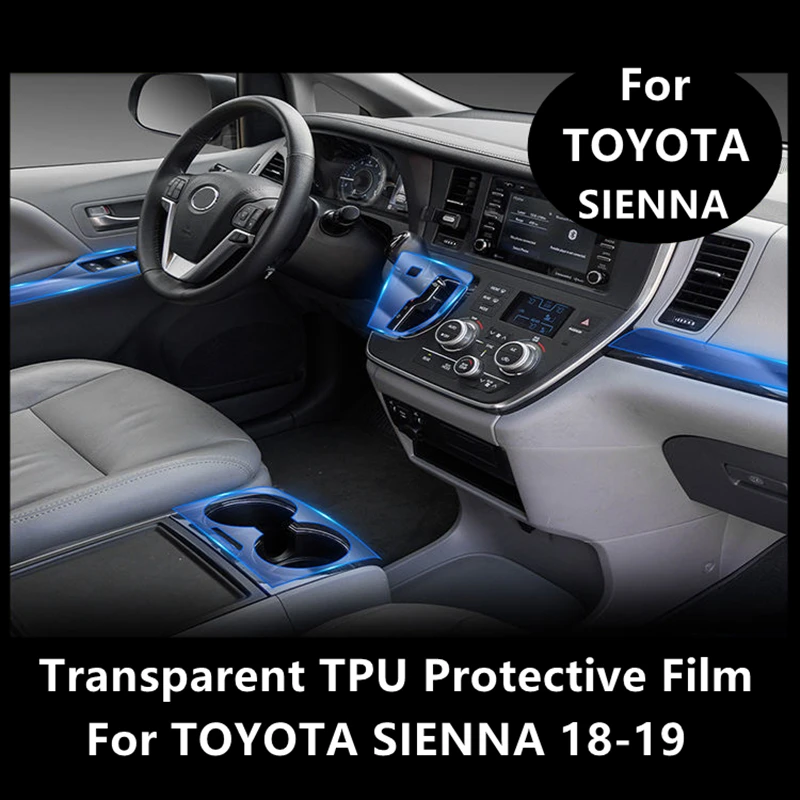 

Для TOYOTA SIENNA 18-19 внутренняя центральная консоль автомобиля прозрачная фотопленка для ремонта от царапин аксессуары для ремонта