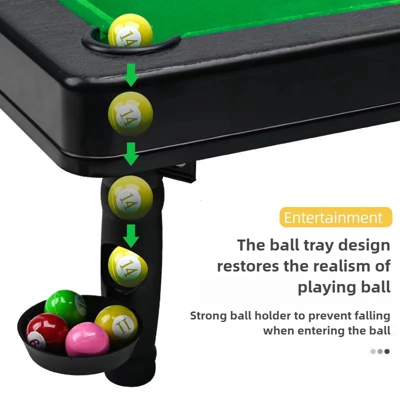 Mini Pool Table Game Tabletop Desktop Sports Billiards Board Party Game Mini Tabletop Set Speelgoedcadeau Voor Ouder Interactive