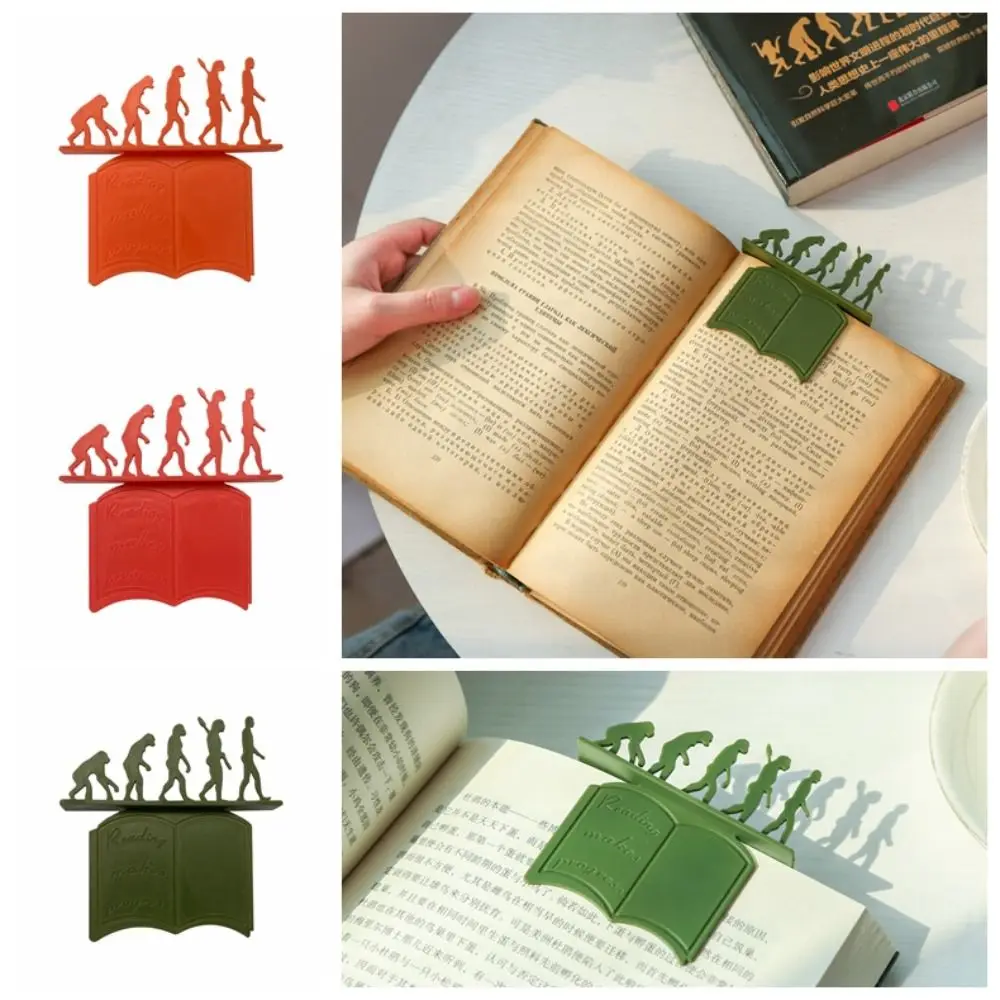 

3 Color Creative Reading Book Mark Funny Student Office Stationary Reading Book Mark 3D Pagination Marker Paper Bookmarks