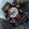 YIKAZE Y73 Men's Watch Digital Sports Electronic Wristwatch Large Dial Multifunctional Waterproof Luminous Alarm Male's Bracelet 4