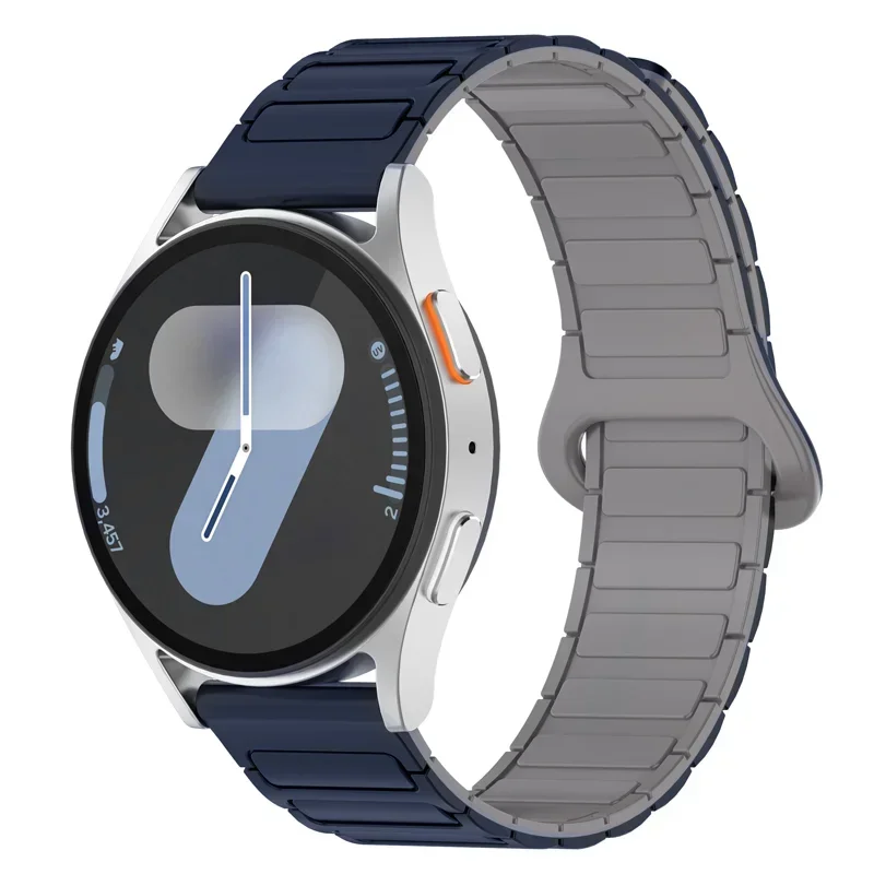 Magnetic Loop Waterproof Silicone Watch Band - Universal 20mm 22mm Bracelet Strap