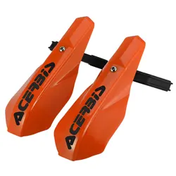 Universal Motorcycle Handlebar Handguard Protector for Dirt Bikes and Mini Motocross (Orange)