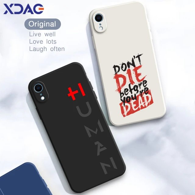 2022 Simple Black White Case for iPhone 6 6s 7 8 Plus X XR XS Max ...