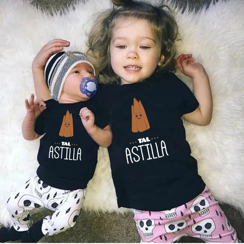 Funny Family Matching Shirts De Tal Palo Tal Astilla T-shirts Daddy and Boys Girls Tees Baby Rompers Father's Day Outfits Gifts 2