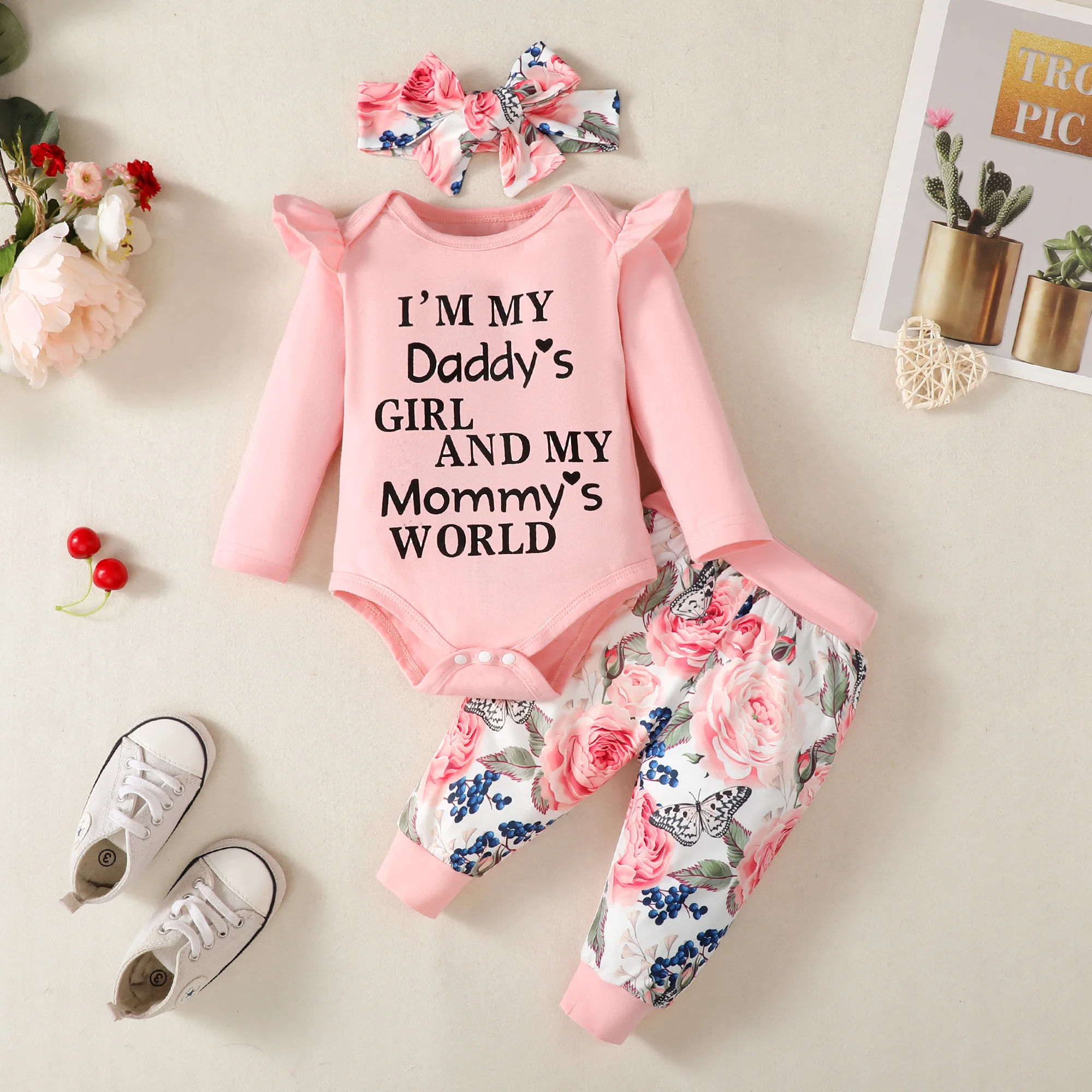 NewbornGirlClothes3MonthsBabyClothsAutumnKidsSpringToddler