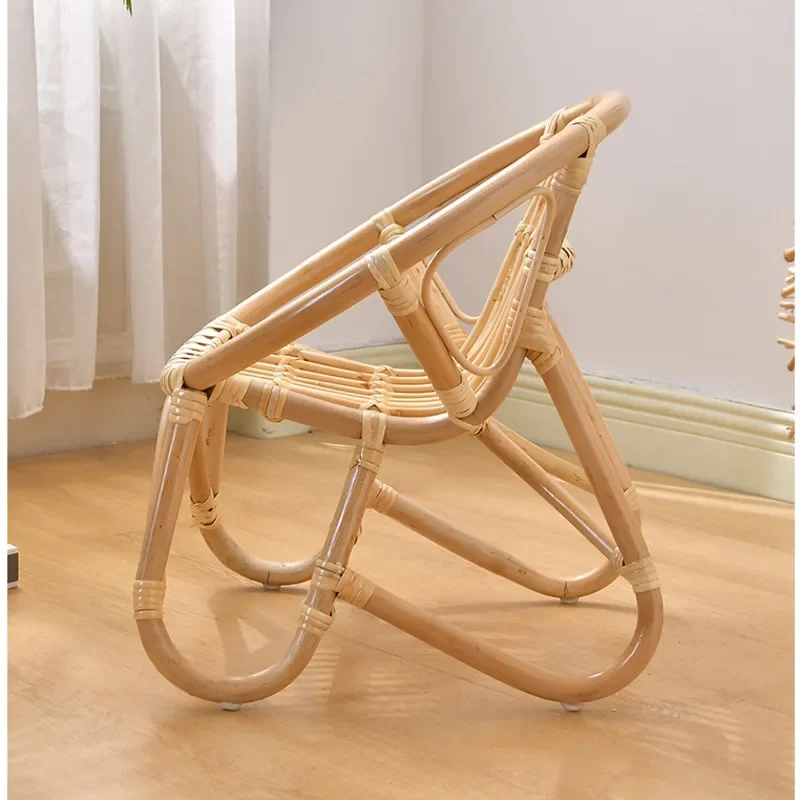 INS Home Furniture Indonesian Vine Weaving Design Chairs Bedroom Backrests Kid's Chairs Versatile Practical Photography Props