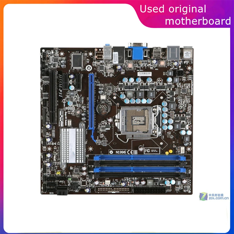 Usato Lga 1156 Per Computer Intel H55 H55M-P31 M-Tax Scheda Madre Usb2.0 Sata2 Scheda Madre Desktop Ddr3 16G