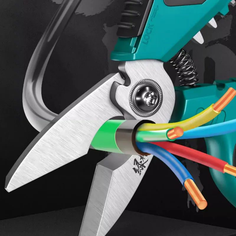 master Multifunctional wire stripper Wiring pliers Crimping terminal tool Electrician tools Cable cutters scissors 5
