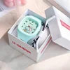 2024 Without box Cute Silicone Popular Watch Trend Style Luminous Sports Student Square Strap High Aesthetic Watch 5