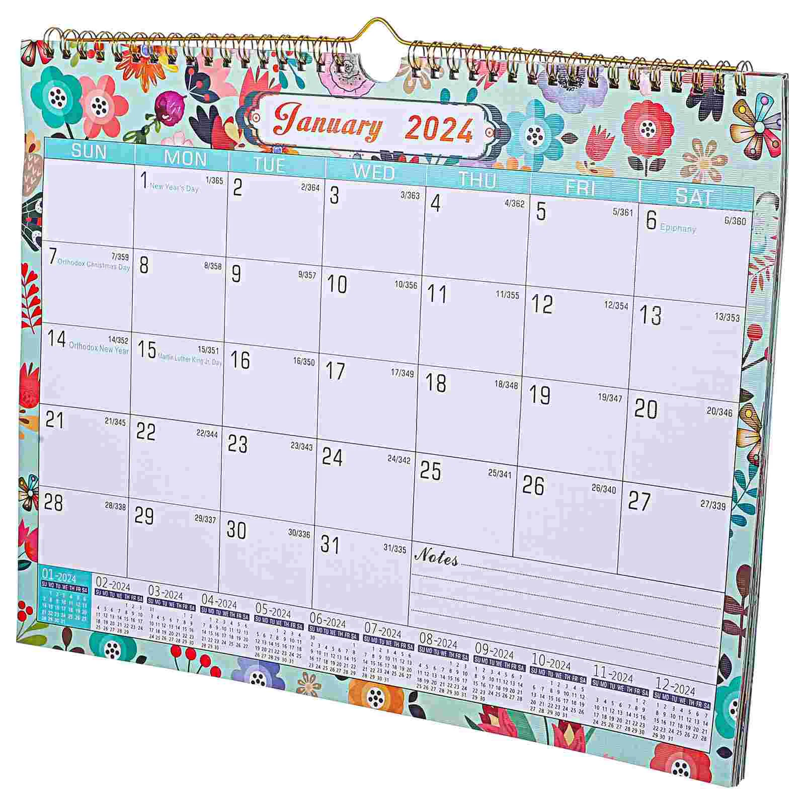 

Calendar Wall Monthly Hanging Planning Month Desk Planner Flip Academic Year Office Vertical List Do Memo Wirebound