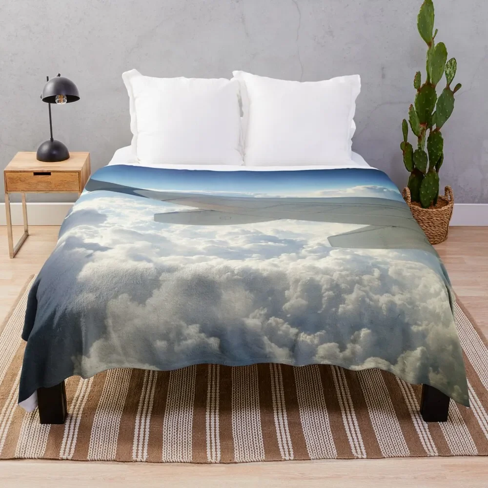 

Come Fly With Me Throw Blanket Fluffy Softs Luxury Designer Loose Vintage Blankets