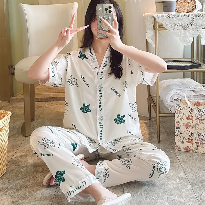 Pijamas Mujer Pijamas De Verano Para Adolescentes Pijama De Seda