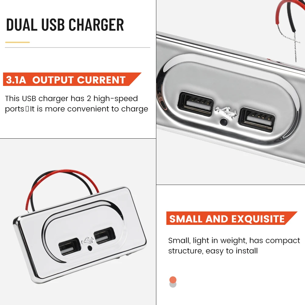 

Зарядное устройство с двумя USB-портами, 5 В, 3,5 X дюйма