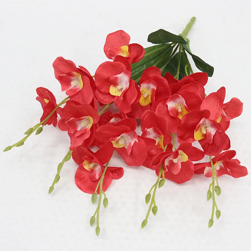 Elegant Silk Phalaenopsis Orchid Floral Arrangement - Perfect for Home Decor and Weddings