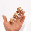 25ml Transparent Glass BottlesJars Vials Terrarium with Bamboo Lids for Art Crafts Wedding Favors 2pcs/5pcs/10pcs/12pcs/20/24pcs 3