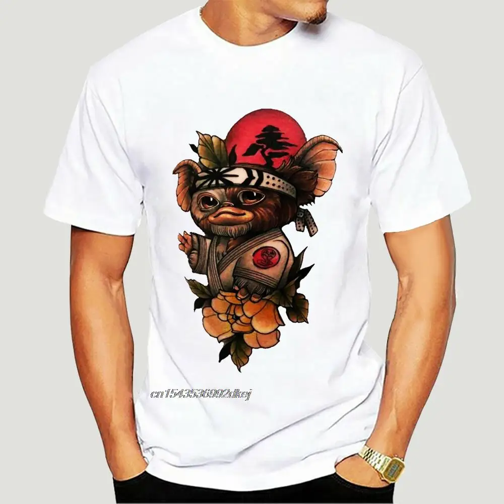 

Gizmo Gremlins T Shirts For Men Pure Cotton T-Shirts 80s Movie Mogwai Monster Horror Retro Sci Fi Short Sleeve 4XL 5XL 5408A
