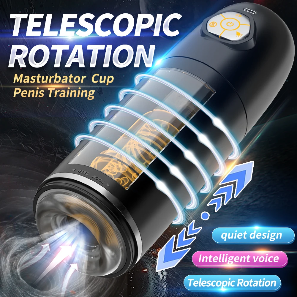 Automatic Male Masturbator, Sex Doll Sex Toy For Men with 10 Rotating& Thrusting, Penis Pump Adult Toys, Onahole Mens, Sex toys