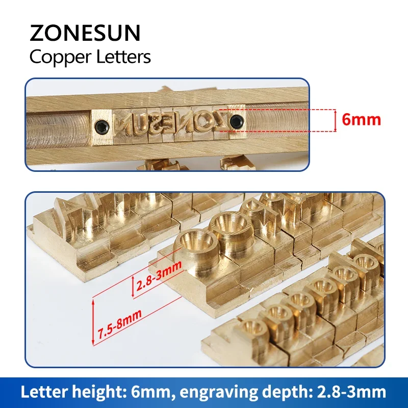 Custom Logo Alphabet Brass Press Letter Stamp Initial Craving Tool Branding Leather Pencil Foil Stamping Personalized
