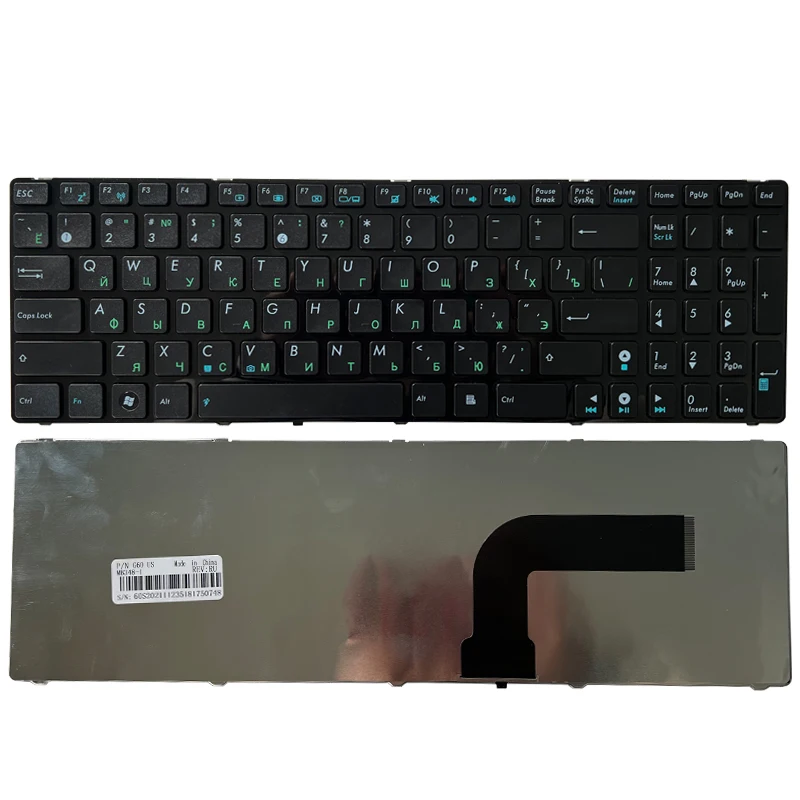 Teclado Russa para Asus K53s K52 X61 N61 G60 G51 Mp09q33su528 V111462as1 0kn0-e02 Ru02 04gnv32kru002 V111462as1 ru