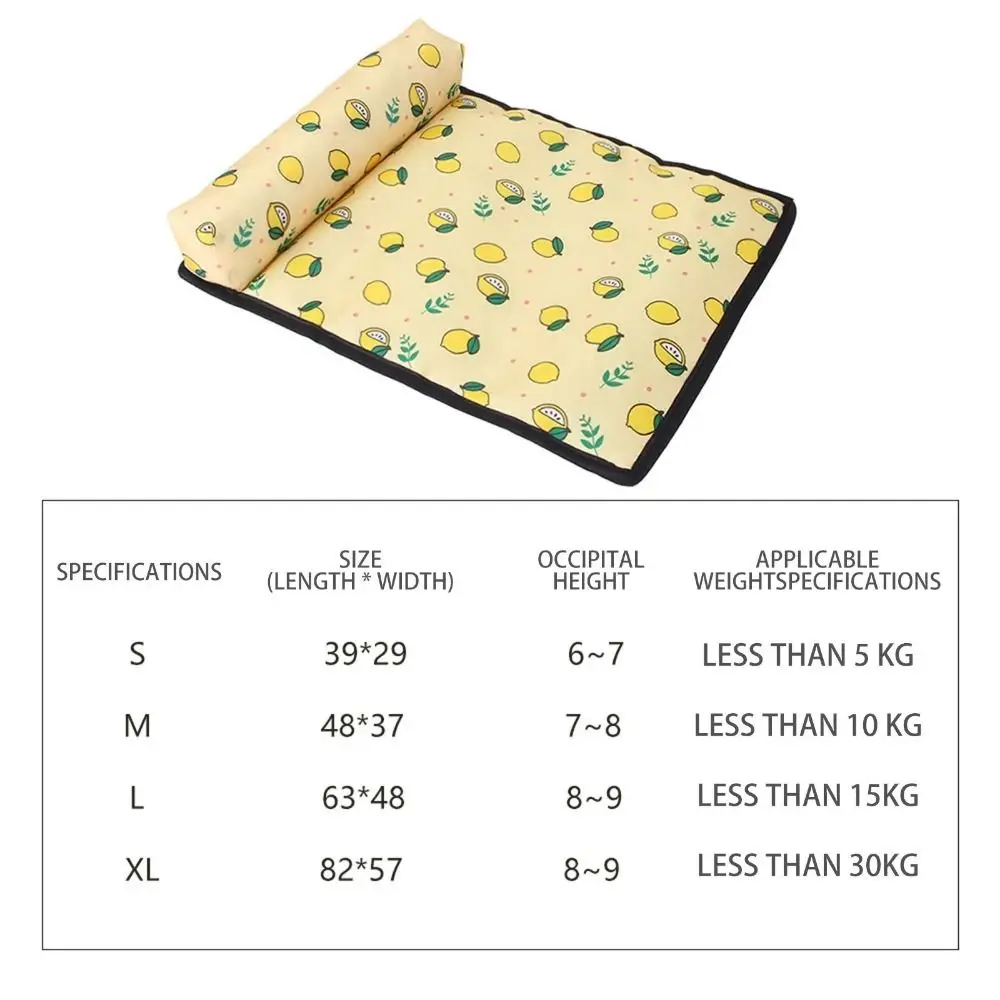 Portable Ice Silk Dogs Mat Pad Pet Supplies Keep Cooling Pet Cat Cooling Mat Anti-slip Soft Dog Crate Sleep Bed Outdoor