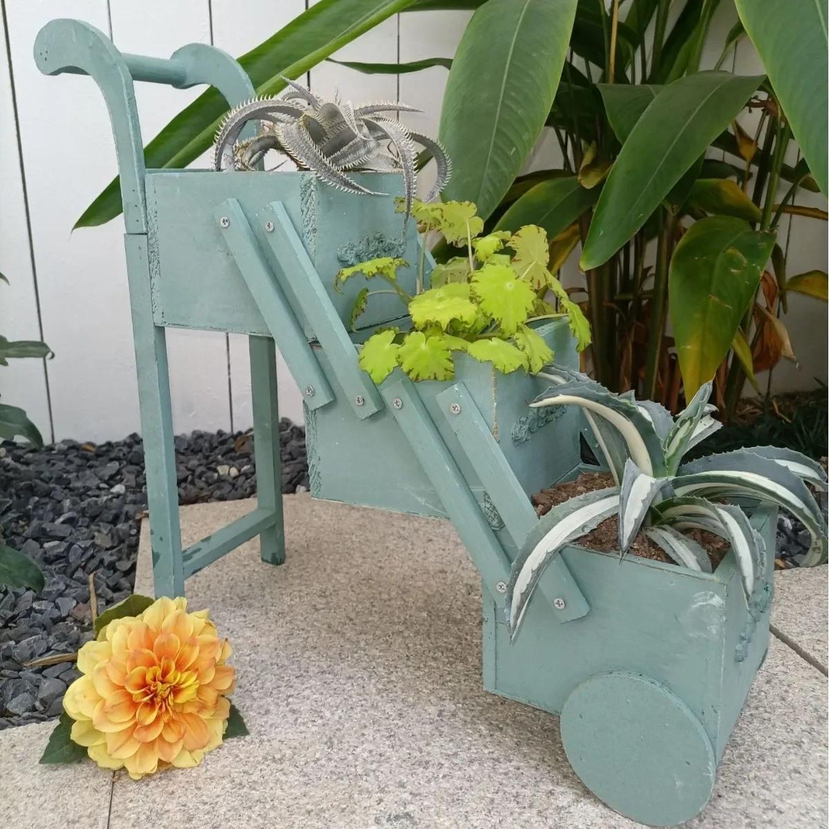 Solid Wood Plant Stand Cart - 3 Tier 2