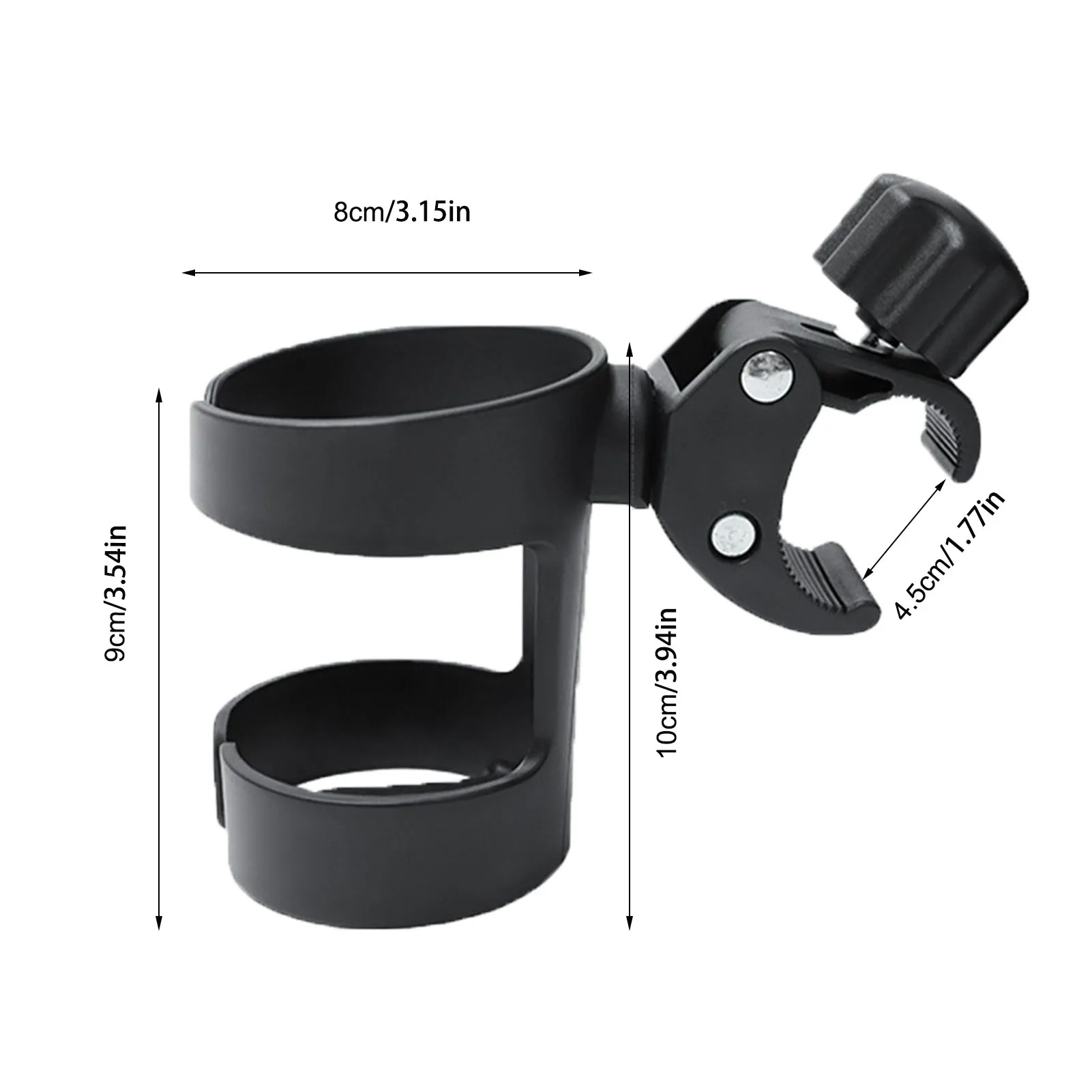 Universal Cup Holder for Stroller Sturdy Car Bicycle Cup Holder Universal Fit Most Strollers Detachable Design Reduce