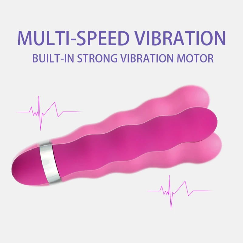 G-punkt vibrator av stav med anale perler og butt plug_voghion.com