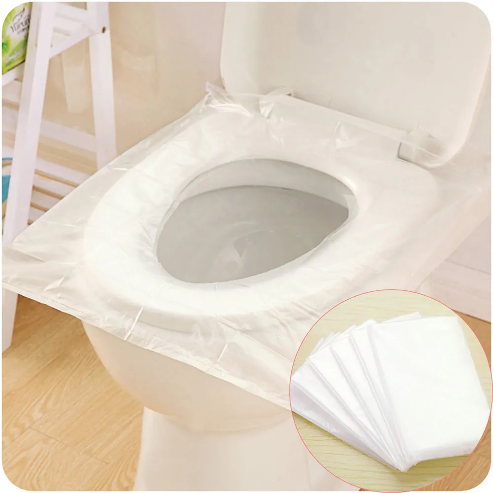 50Pcs Einweg Wc Sitz Abdeckung Matte Wc Pad Reise Camping Hotel Bad Zubehör  Persönliche Schutz Werkzeuge Wasserdicht - AliExpress