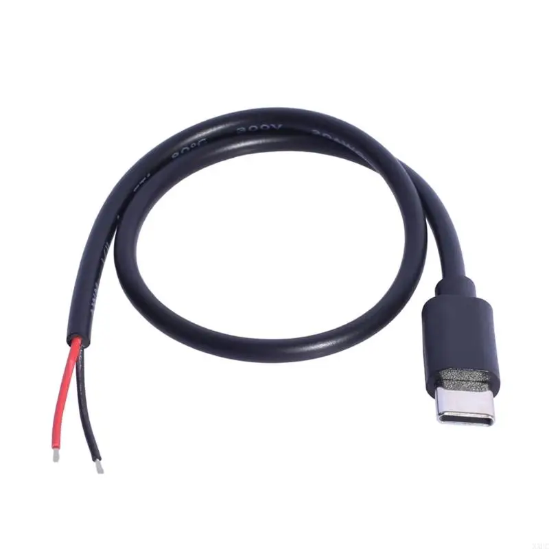 XXUC USB C to 2Pin Open End Pigtail Cable 30CM for Charging Compatible Devices Like Smartphones Tablets and More