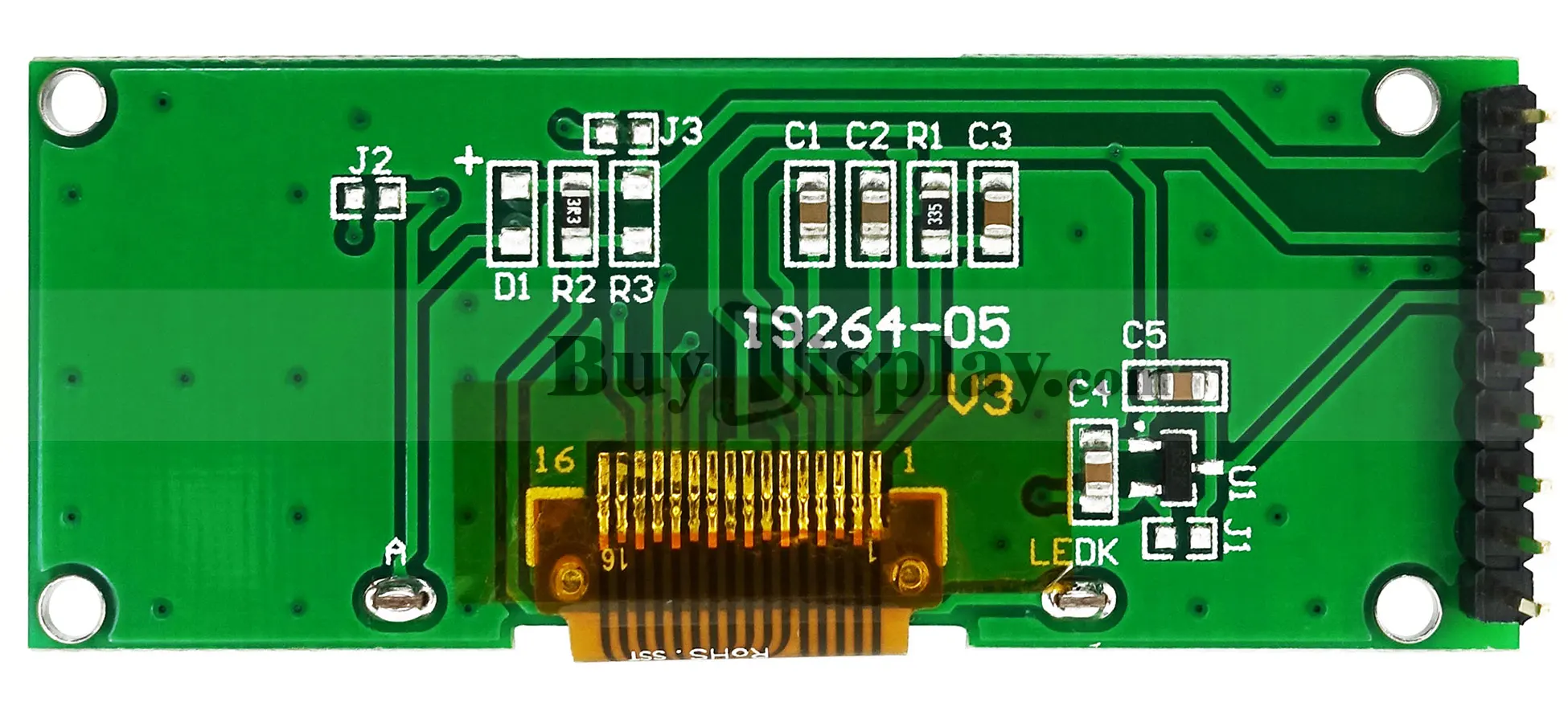 2 inch White 192x64 Graphic LCD Display Module,UC1609,SPI for Arduino