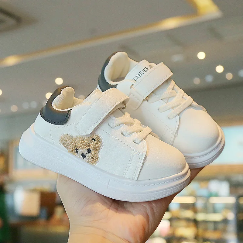 2024 Fashion Platform Shoes for Kids Girl All-white Sneakers Boys Casual  tenis Shoes Spring Autumn Vulcanized Shoes Child G03213