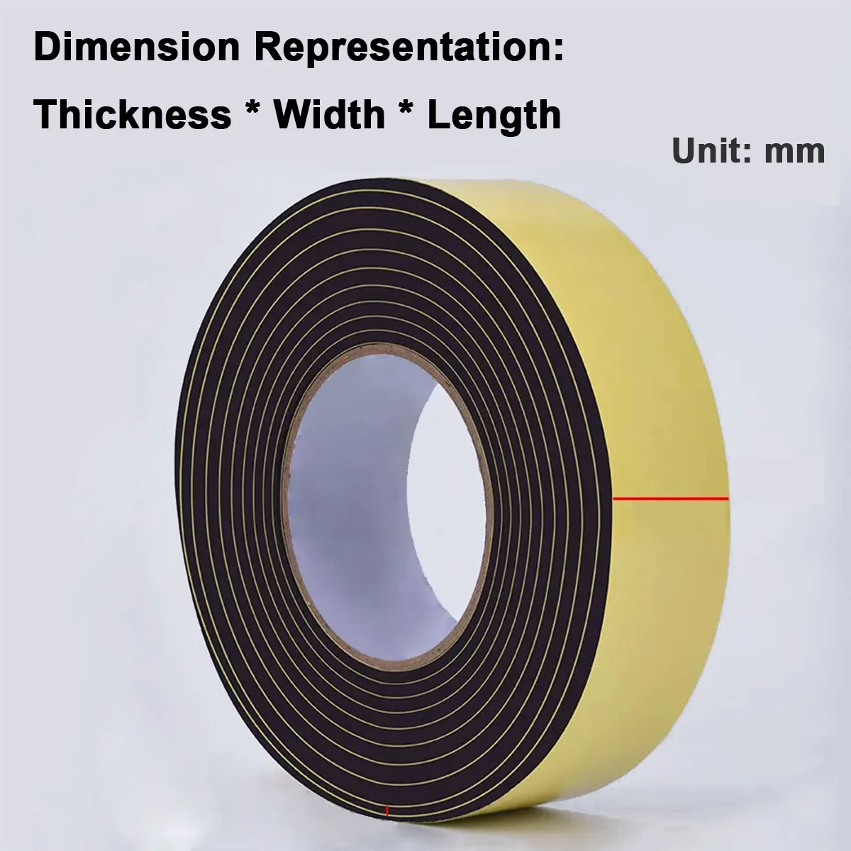 

Strong Adhesive EVA Single Sided Black Foam Tape For Buffering Shockproof Anti-Collision And Anti-Skid Sealing 0.5-1-2-3mm Thick