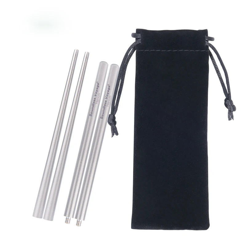 Chopsticks camping cutlery portable tableware portable cutlery Portable Folding Chopstick Reusable Travel Titanium Chopsticks Camping Picnic Dinner Lunch Tableware Flatware