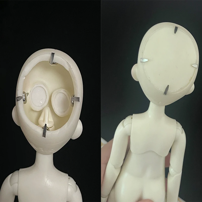 Fashion 1/6 Bjd Doll with Makeup 30CM Doll Mechanical Joint Body Opened Head DIY Doll Kids Girls Doll Toy Gift White Skin 4