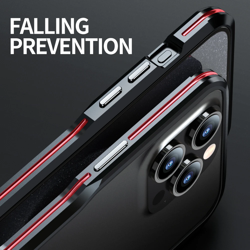 Sleek and Stylish Alloy Frame Phone Case - Anti-Drop Protective Cover