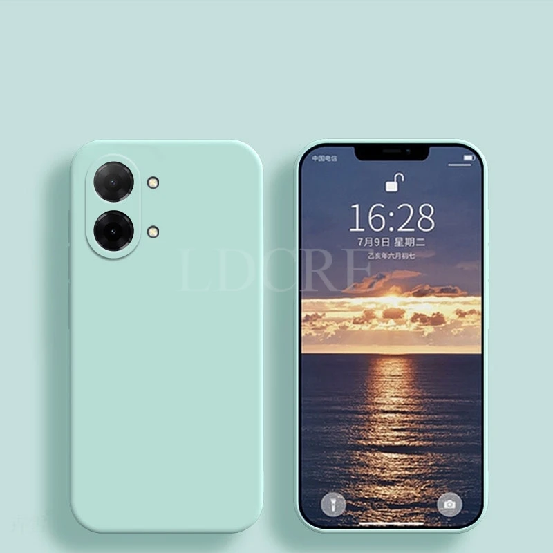 Liquid Silicone Phone Protector Case - TPU Plain Rubber Cover, Enhanced Protection