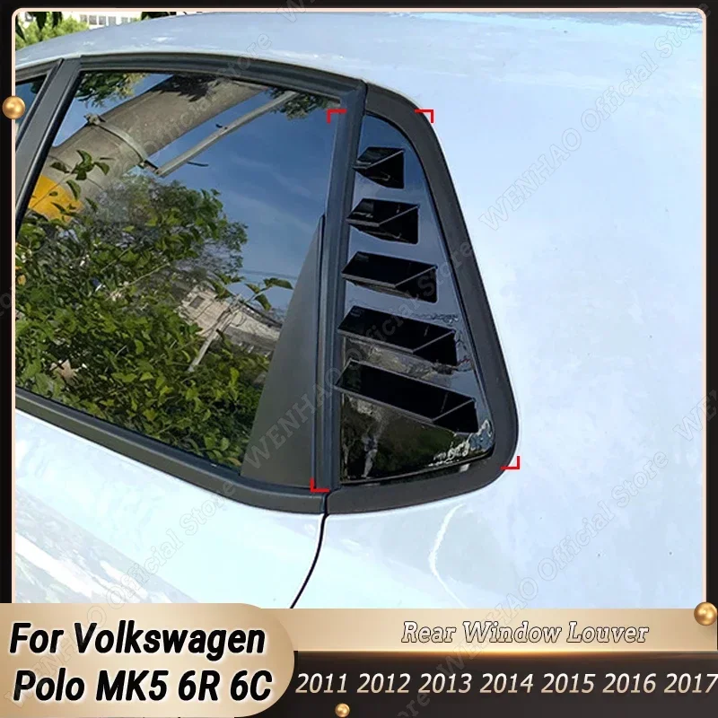 Per Volkswagen Polo Mk5 6R 6C 2011-2017 Auto Lunotto Posteriore Pellicola Oscurante Persiana Tenda Ombra Adesivo Trim Cover Body Kit Tuning