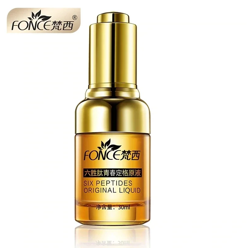 Korean Anti Wrinkle Remover Facial Serum Plant Anti Aging Lifting firming face 25-55 age Six Peptides Essence 30ml